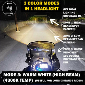 Vaishnu LED Touring Headlight For Triumph Speed 400 / Scrambler 400 X - Motodrift