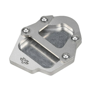 ViaTerra stainless steel side stand shoe for Hero XPulse 210 motorcycle for improved parking stability