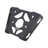 ViaTerra quick mount rear rack for KTM Adventure 390 Gen 3 in matte black powder-coated steel