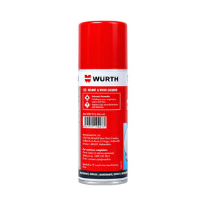 Wurth Helmet and Visor Cleaner 150ml aerosol spray can for motorcycle helmet maintenance and hygiene.
