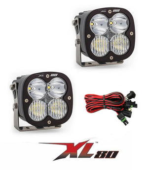 Baja Designs XL80 LED Auxiliary Lights - Black (Pair) - Motodrift