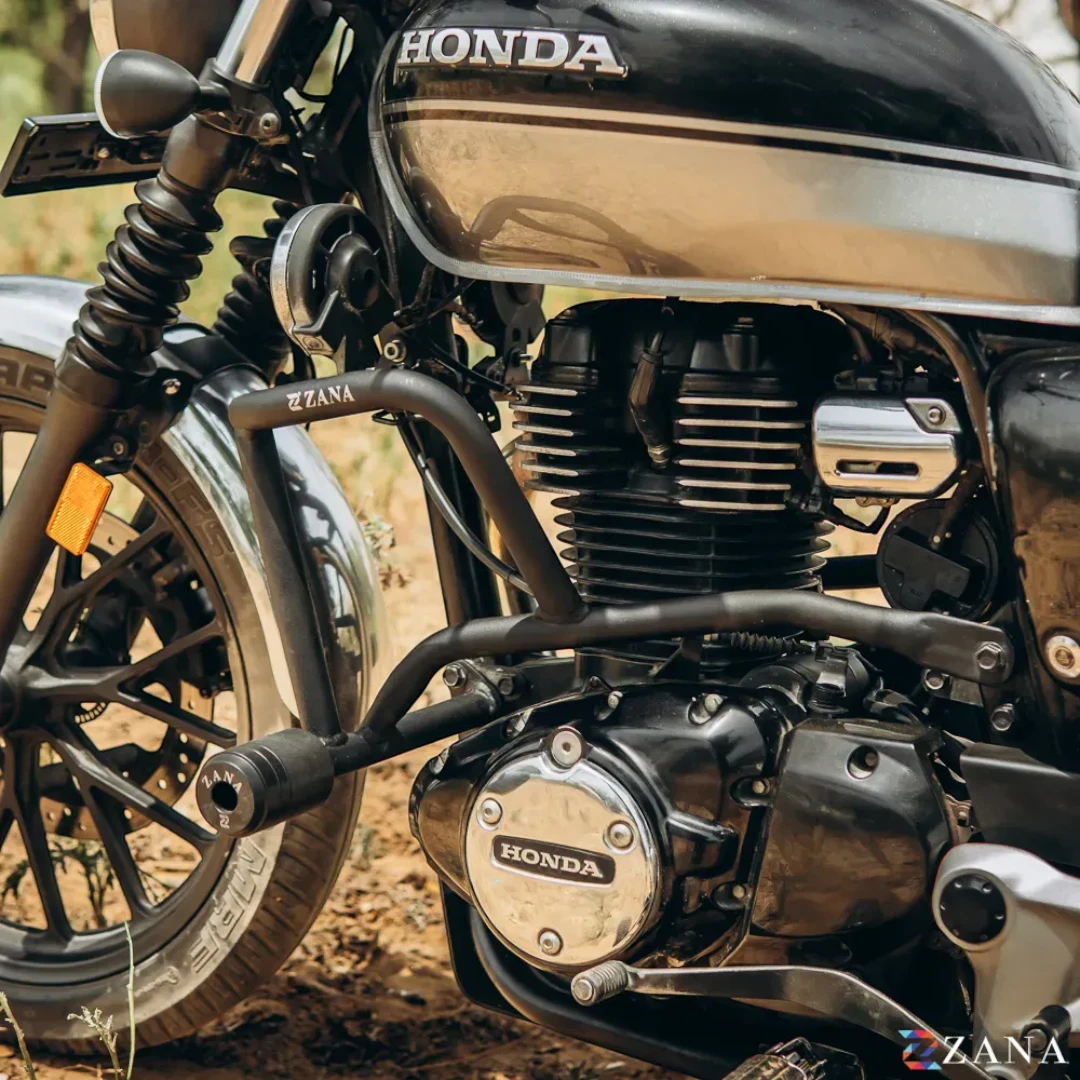 Zana V2 crash guard with slider for Honda CB350 Hness and RS